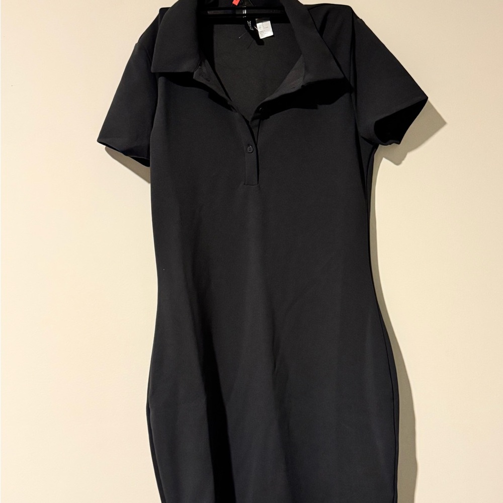 NWOT H&M Dark Gray Polo Dress